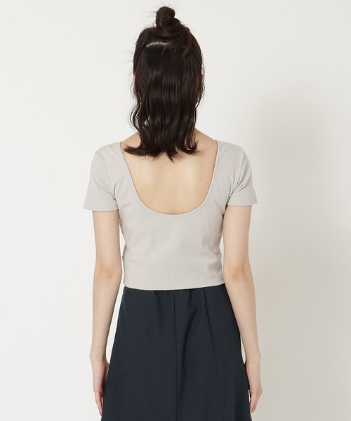 REDYAZEL（レディアゼル）の「カップ付きTシャツ（Tシャツ/カットソー・レディース・ブラック/オフホワイト/ライトグレー・FREE）」の19枚目の写真