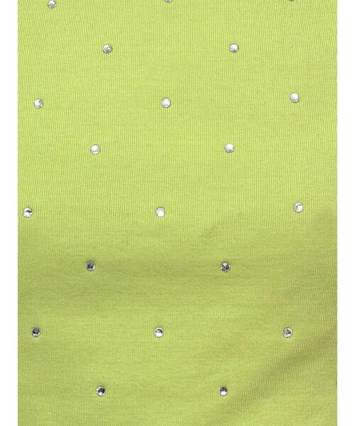 EVRIS（エヴリス）の「ラインストーンコンパクトTシャツ（Tシャツ/カットソー・レディース・ピンク/グリーン/ホワイト/ブラック・FREE）」の12枚目の写真