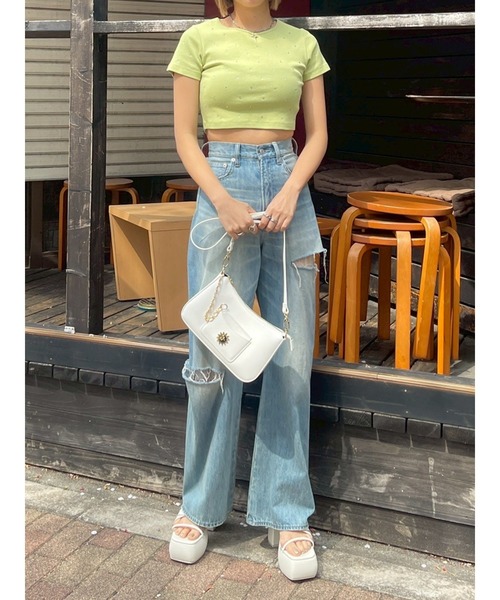 【関税 送料無料】TWINSET ラインストーン Tシャツ tシャツ ラインストーンTシャツ レディース : ZOZOTOWN Yahoo