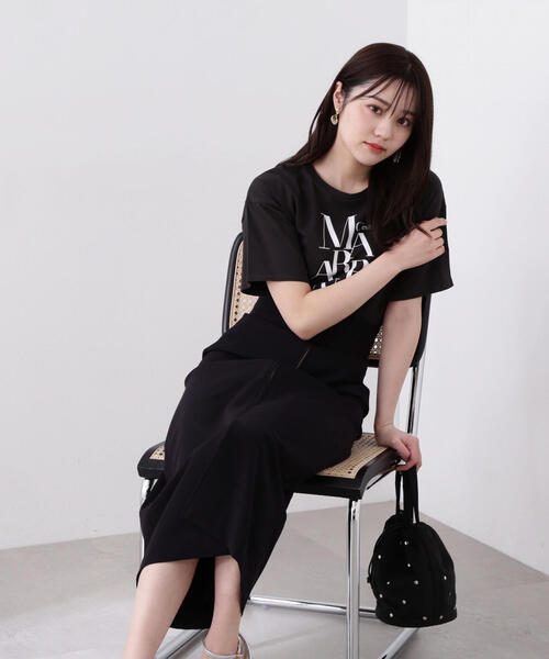 PROPORTION BODY DRESSING（プロポーションボディドレッシング）の「＜Ｅ＞ロゴＴシャツ / 1214167400（Tシャツ/カットソー・レディース・ダークグレー/ホワイト・FREE）」の4枚目の写真