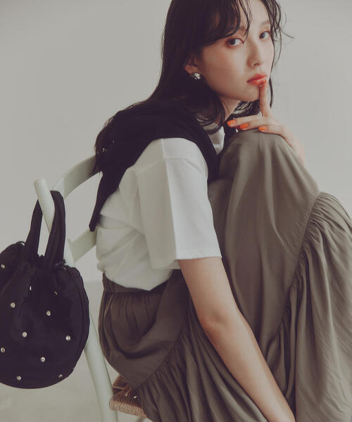 PROPORTION BODY DRESSING（プロポーションボディドレッシング）の「＜Ｅ＞ロゴＴシャツ / 1214167400（Tシャツ/カットソー・レディース・ダークグレー/ホワイト・FREE）」の14枚目の写真