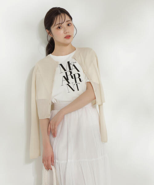 PROPORTION BODY DRESSING（プロポーションボディドレッシング）の「＜Ｅ＞ロゴＴシャツ / 1214167400（Tシャツ/カットソー・レディース・ダークグレー/ホワイト・FREE）」の19枚目の写真