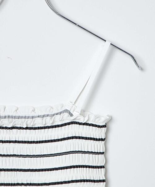 WEGO（ウィゴー）の「WEGO/2WAYシャーリングキャミ（キャミソール・レディース・ブラック/オフホワイト/その他1・FREE）」の9枚目の写真