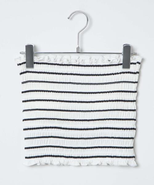 WEGO（ウィゴー）の「WEGO/2WAYシャーリングキャミ（キャミソール・レディース・ブラック/オフホワイト/その他1・FREE）」の7枚目の写真