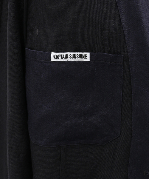 Kaptain Sunshine(キャプテン サンシャイン)の「KAPTAIN SUNSHINE / Work Jacket KS24SJK08(テーラードジャケット・メンズ・ネイビー/ブラウン・MEDIUM/LARGE)」の17枚目の写真