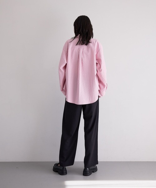 N WITH.（エヌウィズ）の「ダブルタックパンツ（スラックス・レディース・ブラック/ライトグリーン・M/S）」の9枚目の写真