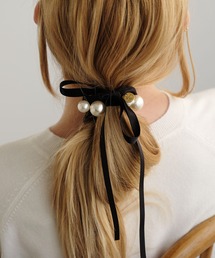 ANOH（アノー）の「パールリボンヘアゴム（ヘアゴム）」