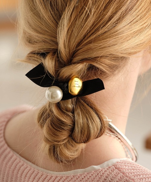 パールリボンヘアゴム（ヘアゴム）｜ZAKKA-BOX（ザッカボックス）の