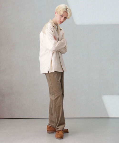 Apo(s)ture(アポスチャー)の「THOM-001/コーデュロイストレートパンツ(その他パンツ・メンズ・ネイビー/ベージュ/ブラック/カーキ・XS/S/M/L/XL)」の22枚目の写真