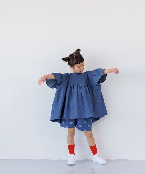 LOWRYS FARM（ローリーズファーム）の「デニムボリュームブラウス