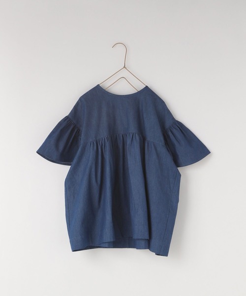 LOWRYS FARM（ローリーズファーム）の「デニムボリュームブラウス
