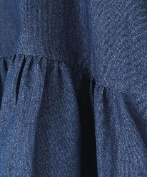 LOWRYS FARM（ローリーズファーム）の「デニムボリュームブラウス　 115559（シャツ/ブラウス・キッズ・ブルー/ケミカルウォッシュ・110cm/120cm/130cm/140cm/150cm）」の20枚目の写真