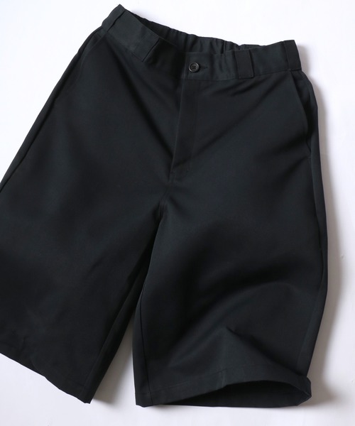 SITRY（シトリー）の「Twill Fabric Wide Shorts/ツイル ワイドショーツ ハーフパンツ ワークショーツ（チノパンツ・メンズ・グリーン/ベージュ/オレンジ/ブラック・M/L/LL）」の2枚目の写真