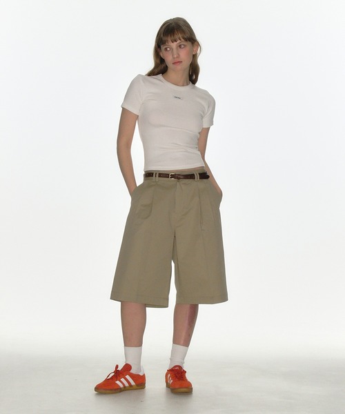 CRANK(クランク)の「【CRANK】CREW NECK BASIC TOP(Tシャツ/カットソー・レディース・ブラック/グレー/ホワイト・FREE)」の5枚目の写真