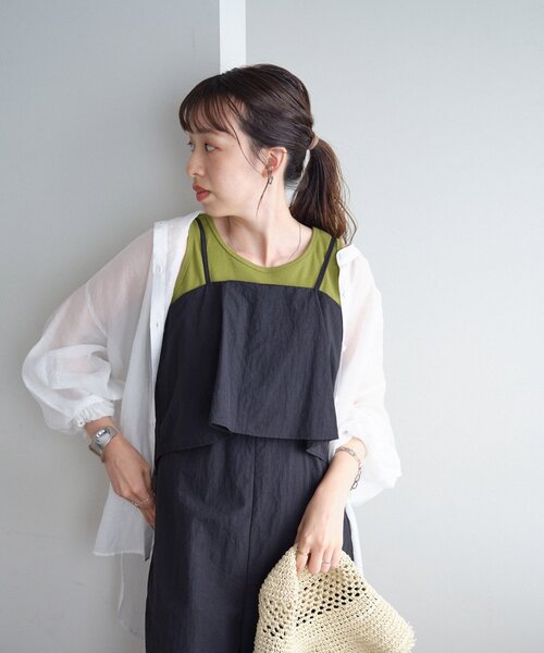 DISCOAT(ディスコート)の「【新色追加!/WEB限定】フリルサロペット(サロペット/オーバーオール・レディース・ブラック/モカ/ライトベージュ/チャコールグレー・SMALL/MEDIUM)」の18枚目の写真