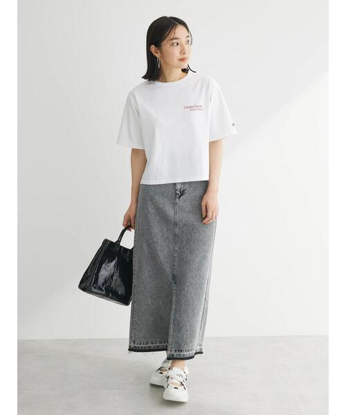 ELENCARE DUE（エレンカーレデュエ）の「・ELENCARE　DUE　デニムロングスカート（スカート・レディース・インディゴブルー/ライトインディゴブルー/杢グレー・FREE）」の4枚目の写真