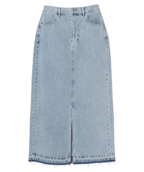 ELENCARE DUE（エレンカーレデュエ）の「・ELENCARE　DUE　デニムロングスカート（スカート・レディース・インディゴブルー/ライトインディゴブルー/杢グレー・FREE）」の20枚目の写真