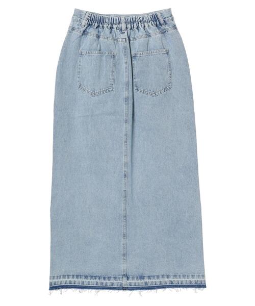 ELENCARE DUE（エレンカーレデュエ）の「・ELENCARE　DUE　デニムロングスカート（スカート・レディース・インディゴブルー/ライトインディゴブルー/杢グレー・FREE）」の21枚目の写真