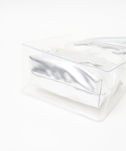 WEGO（ウィゴー）の「WEGO/巾着付きクリアショルダー（ショルダーバッグ・レディース・シルバー/ピンク/ホワイト系その他/ホワイト/ブラック・FREE）」の15枚目の写真