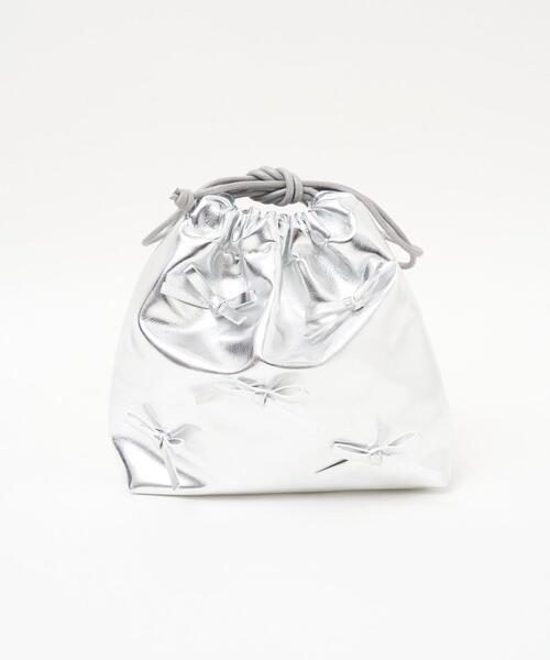 WEGO（ウィゴー）の「WEGO/巾着付きクリアショルダー（ショルダーバッグ・レディース・シルバー/ピンク/ホワイト系その他/ホワイト/ブラック・FREE）」の6枚目の写真