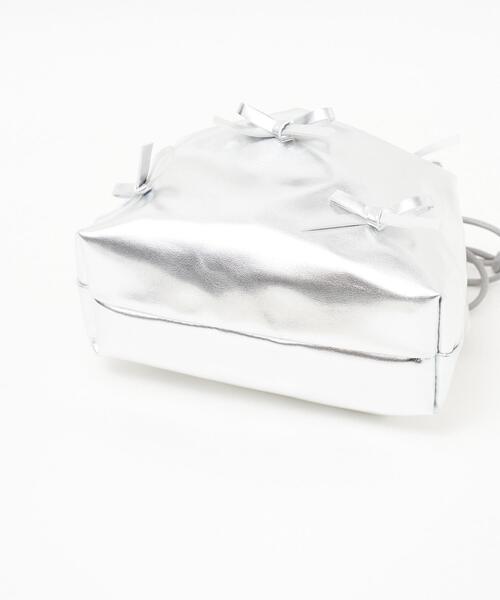 WEGO（ウィゴー）の「WEGO/巾着付きクリアショルダー（ショルダーバッグ・レディース・シルバー/ピンク/ホワイト系その他/ホワイト/ブラック・FREE）」の9枚目の写真