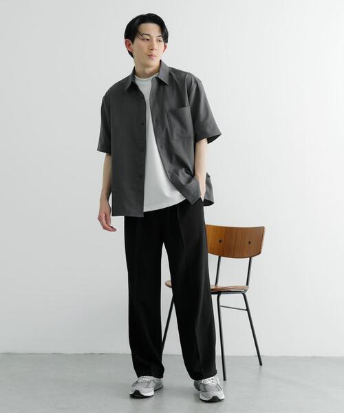 ITEMS URBANRESEARCH(アイテムズ アーバンリサーチ)の「ドライタッチ レギュラーカラー 半袖シャツ(シャツ/ブラウス・メンズ・ミント/ブルー/チャコールグレー/アイボリー・MEDIUM/LARGE)」の21枚目の写真
