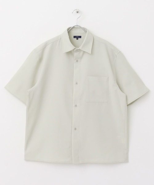 ITEMS URBANRESEARCH（アイテムズ アーバンリサーチ）の「ドライタッチ レギュラーカラー 半袖シャツ（シャツ/ブラウス・メンズ・ミント/ブルー/チャコールグレー/アイボリー・MEDIUM/LARGE）」の9枚目の写真