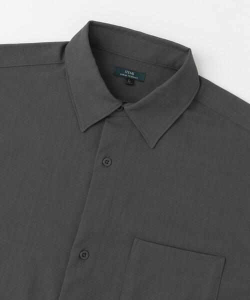 ITEMS URBANRESEARCH(アイテムズ アーバンリサーチ)の「ドライタッチ レギュラーカラー 半袖シャツ(シャツ/ブラウス・メンズ・ミント/ブルー/チャコールグレー/アイボリー・MEDIUM/LARGE)」の10枚目の写真