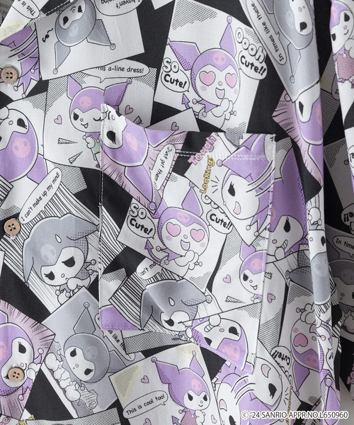 sanrio(サンリオ)の「【サンリオキャラクターズ】 オリジナルプリントレーヨン総柄シャツ キャラアロハ クロミ はぴだんぷい(シャツ/ブラウス・メンズ・その他/その他1・SMALL/MEDIUM/LARGE/X-LARGE)」の3枚目の写真