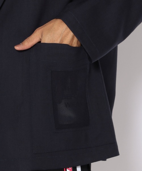 yoshiokubo（ヨシオクボ）の「yoshiokubo/ヨシオクボ/SUMMER WOOL HAORI JKT（テーラードジャケット・メンズ・ネイビー・3）」の9枚目の写真