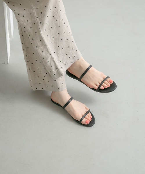 URBAN RESEARCH DOORS（アーバンリサーチドアーズ）の「ダブルストラップサンダル（サンダル・レディース・ブラック/ブラウン・38/36/37）」の3枚目の写真