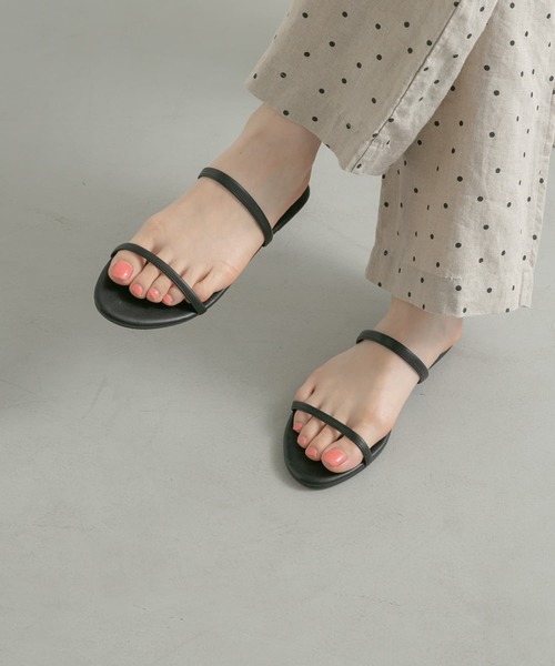 URBAN RESEARCH DOORS（アーバンリサーチドアーズ）の「ダブルストラップサンダル（サンダル・レディース・ブラック/ブラウン・38/36/37）」の4枚目の写真
