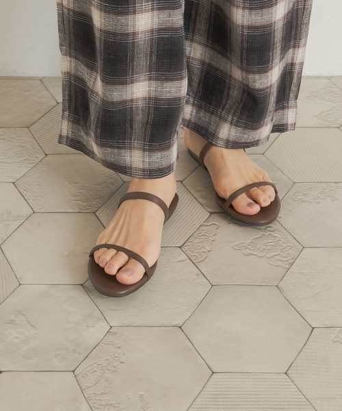 URBAN RESEARCH DOORS（アーバンリサーチドアーズ）の「ダブルストラップサンダル（サンダル・レディース・ブラック/ブラウン・38/36/37）」の7枚目の写真