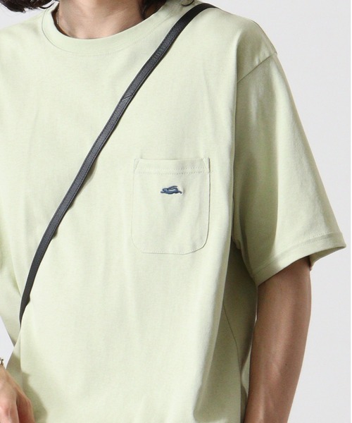 KRIFF MAYER（クリフメイヤー）の「Wet protection one point short sleeve pocket T-shirt / ウェットプロテクト ワンポイント半袖ポケットTシャツ unisex（Tシャツ/カットソー・メンズ・オフホワイト/ベージュ/オレンジ/ライトグリーン/チャコール/ラベンダー・L/XL/M）」の6枚目の写真