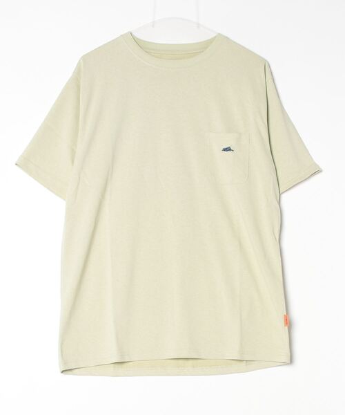 KRIFF MAYER（クリフメイヤー）の「Wet protection one point short sleeve pocket T-shirt / ウェットプロテクト ワンポイント半袖ポケットTシャツ unisex（Tシャツ/カットソー・メンズ・オフホワイト/ベージュ/オレンジ/ライトグリーン/チャコール/ラベンダー・L/XL/M）」の21枚目の写真