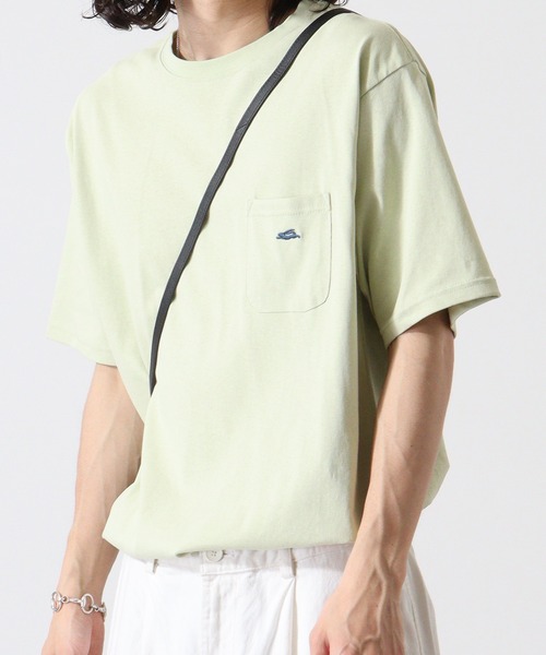 KRIFF MAYER（クリフメイヤー）の「Wet protection one point short sleeve pocket T-shirt / ウェットプロテクト ワンポイント半袖ポケットTシャツ unisex（Tシャツ/カットソー・メンズ・オフホワイト/ベージュ/オレンジ/ライトグリーン/チャコール/ラベンダー・L/XL/M）」の12枚目の写真