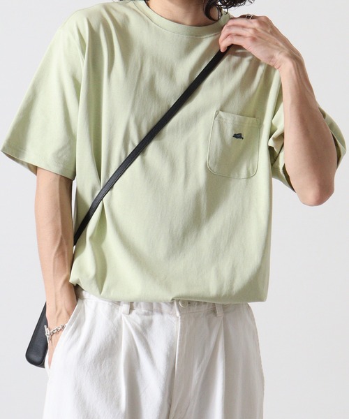 KRIFF MAYER（クリフメイヤー）の「Wet protection one point short sleeve pocket T-shirt / ウェットプロテクト ワンポイント半袖ポケットTシャツ unisex（Tシャツ/カットソー・メンズ・オフホワイト/ベージュ/オレンジ/ライトグリーン/チャコール/ラベンダー・L/XL/M）」の14枚目の写真