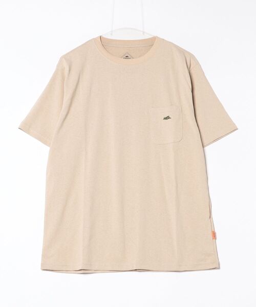 KRIFF MAYER（クリフメイヤー）の「Wet protection one point short sleeve pocket T-shirt / ウェットプロテクト ワンポイント半袖ポケットTシャツ unisex（Tシャツ/カットソー・メンズ・オフホワイト/ベージュ/オレンジ/ライトグリーン/チャコール/ラベンダー・L/XL/M）」の22枚目の写真