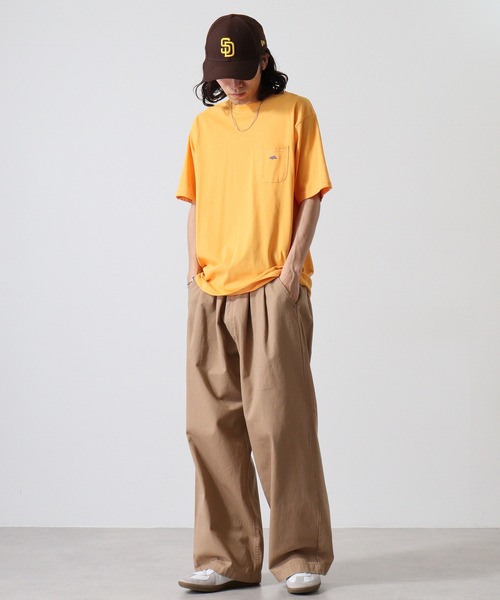 KRIFF MAYER（クリフメイヤー）の「Wet protection one point short sleeve pocket T-shirt / ウェットプロテクト ワンポイント半袖ポケットTシャツ unisex（Tシャツ/カットソー・メンズ・オフホワイト/ベージュ/オレンジ/ライトグリーン/チャコール/ラベンダー・L/XL/M）」の19枚目の写真