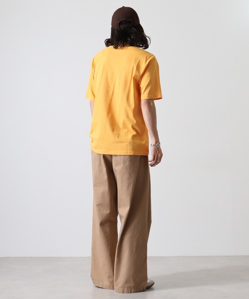 KRIFF MAYER（クリフメイヤー）の「Wet protection one point short sleeve pocket T-shirt / ウェットプロテクト ワンポイント半袖ポケットTシャツ unisex（Tシャツ/カットソー・メンズ・オフホワイト/ベージュ/オレンジ/ライトグリーン/チャコール/ラベンダー・L/XL/M）」の20枚目の写真