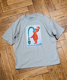 《再入荷》SAVIGNAC (サビニャック) 別注 French Company プリント Tシャツ