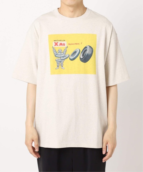 EDIFICE(エディフィス)の「《再入荷》SAVIGNAC (サビニャック) 別注 French Company プリント Tシャツ(Tシャツ/カットソー・メンズ・グリーン系その他/イエロー/アイボリー/ブラックミックス/グレー/オフホワイト/レッド/サックスブルー・X-LARGE/LARGE/MEDIUM)」の11枚目の写真