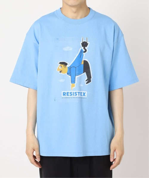 EDIFICE(エディフィス)の「《再入荷》SAVIGNAC (サビニャック) 別注 French Company プリント Tシャツ(Tシャツ/カットソー・メンズ・グリーン系その他/イエロー/アイボリー/ブラックミックス/グレー/オフホワイト/レッド/サックスブルー・X-LARGE/LARGE/MEDIUM)」の15枚目の写真