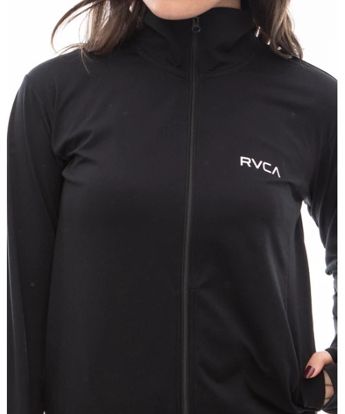 【セール】RVCA レディース 【SURF TEE】 SURF VA LS ZIP UP ラッシュガード 【2024年夏モデル】/ルーカ長袖スタンドカラージップアップ水着（ラッシュガード）｜RVCA（ルーカ）