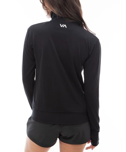 【セール】RVCA レディース 【SURF TEE】 SURF VA LS ZIP UP ラッシュガード 【2024年夏モデル】/ルーカ長袖スタンドカラージップアップ水着（ラッシュガード）｜RVCA（ルーカ）