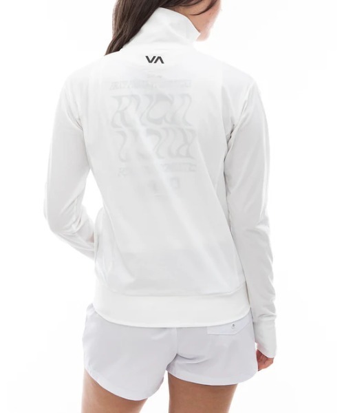 【セール】RVCA レディース 【SURF TEE】 SURF VA LS ZIP UP ラッシュガード 【2024年夏モデル】/ルーカ長袖スタンドカラージップアップ水着（ラッシュガード）｜RVCA（ルーカ）