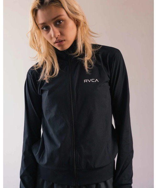 【セール】RVCA レディース 【SURF TEE】 SURF VA LS ZIP UP ラッシュガード 【2024年夏モデル】/ルーカ長袖スタンドカラージップアップ水着（ラッシュガード）｜RVCA（ルーカ）