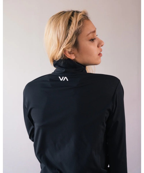 【セール】RVCA レディース 【SURF TEE】 SURF VA LS ZIP UP ラッシュガード 【2024年夏モデル】/ルーカ長袖スタンドカラージップアップ水着（ラッシュガード）｜RVCA（ルーカ）