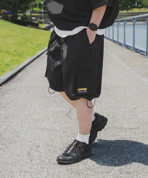 kutir（クティール）の「ピスナイロンカーゴハーフパンツ（カーゴパンツ・メンズ・ライトカーキ/ネイビー/ブラック・SMALL/MEDIUM/LARGE）」の10枚目の写真