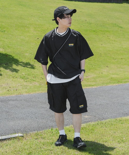 kutir（クティール）の「ピスナイロンカーゴハーフパンツ（カーゴパンツ・メンズ・ライトカーキ/ネイビー/ブラック・SMALL/MEDIUM/LARGE）」の14枚目の写真